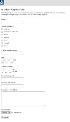 Incident Report Form