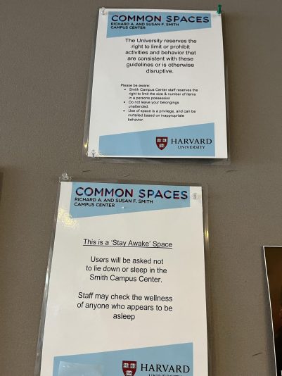 Harvard signage